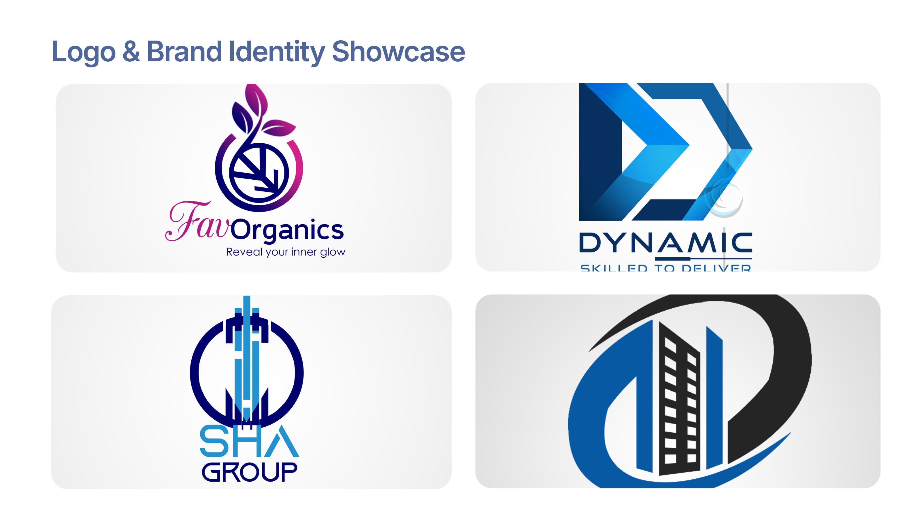 Logo and brand identity showcase