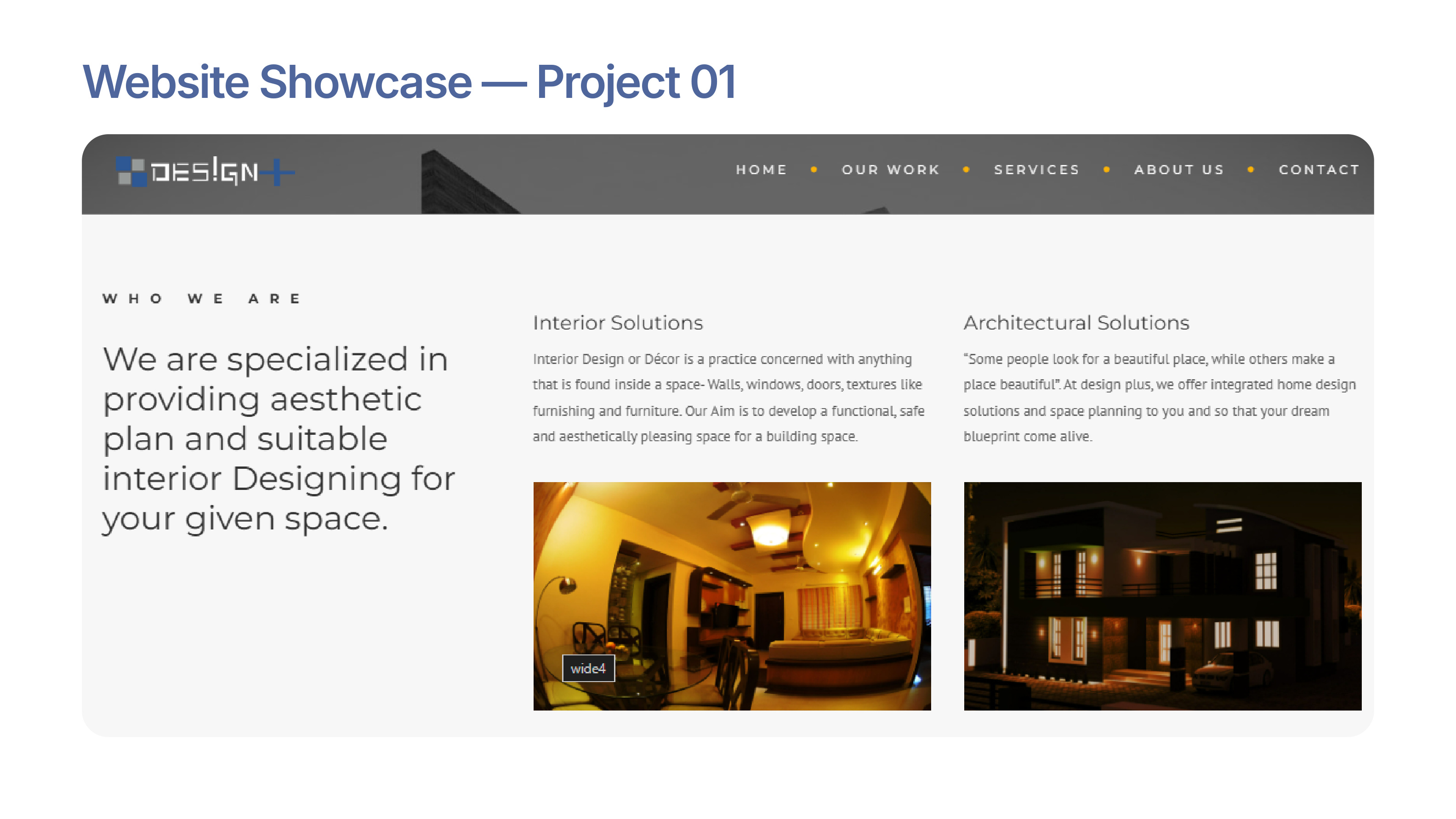 Website showcase project 01